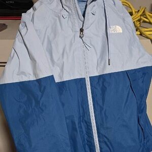 The North Face Light Blue and Navy Jacket